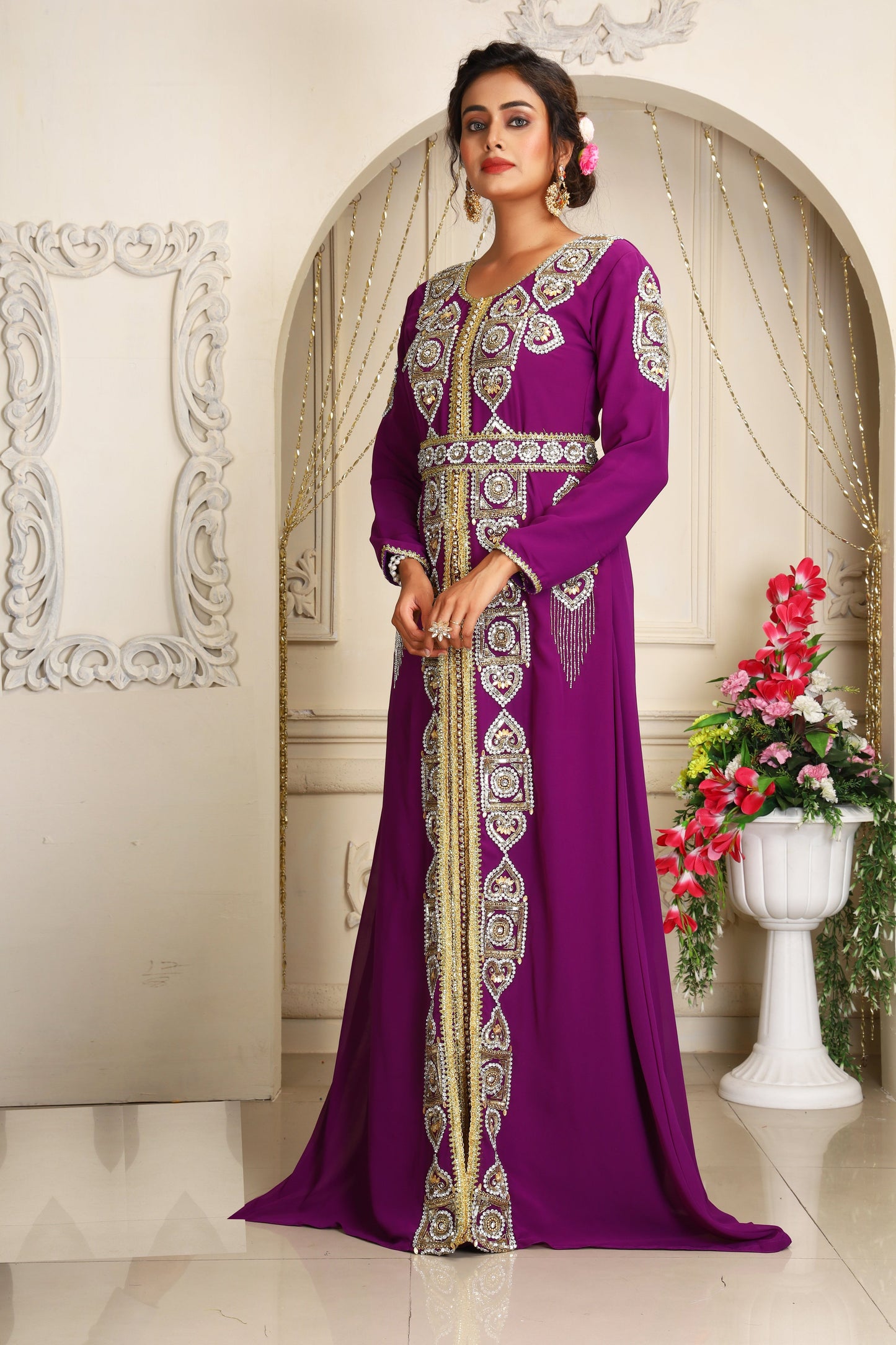 Purple Islamic Moroccan Caftan