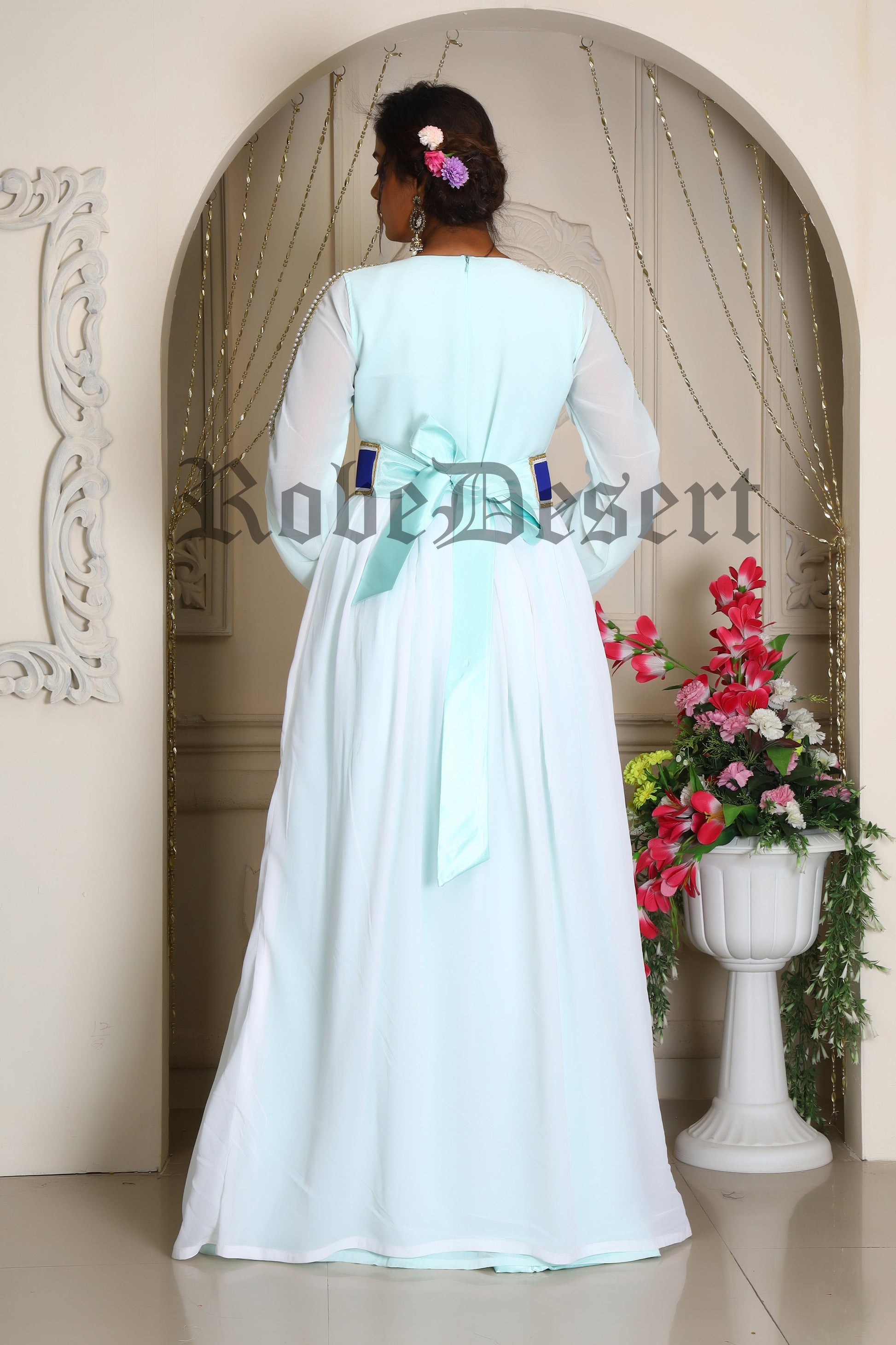 Mint Green African Kaftan