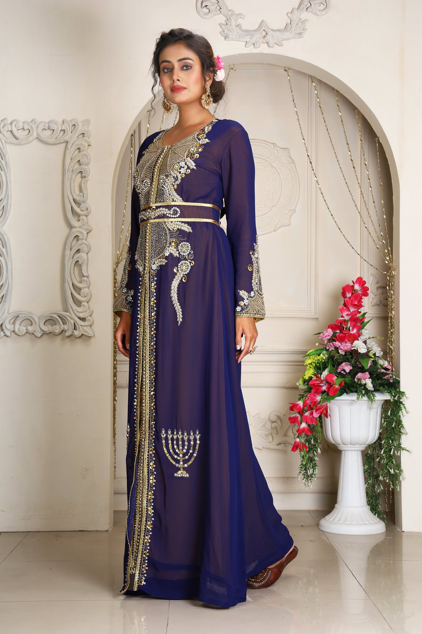 Dark Blue and Gold Designer Islamic