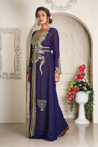 Dark Blue and Gold Designer Islamic