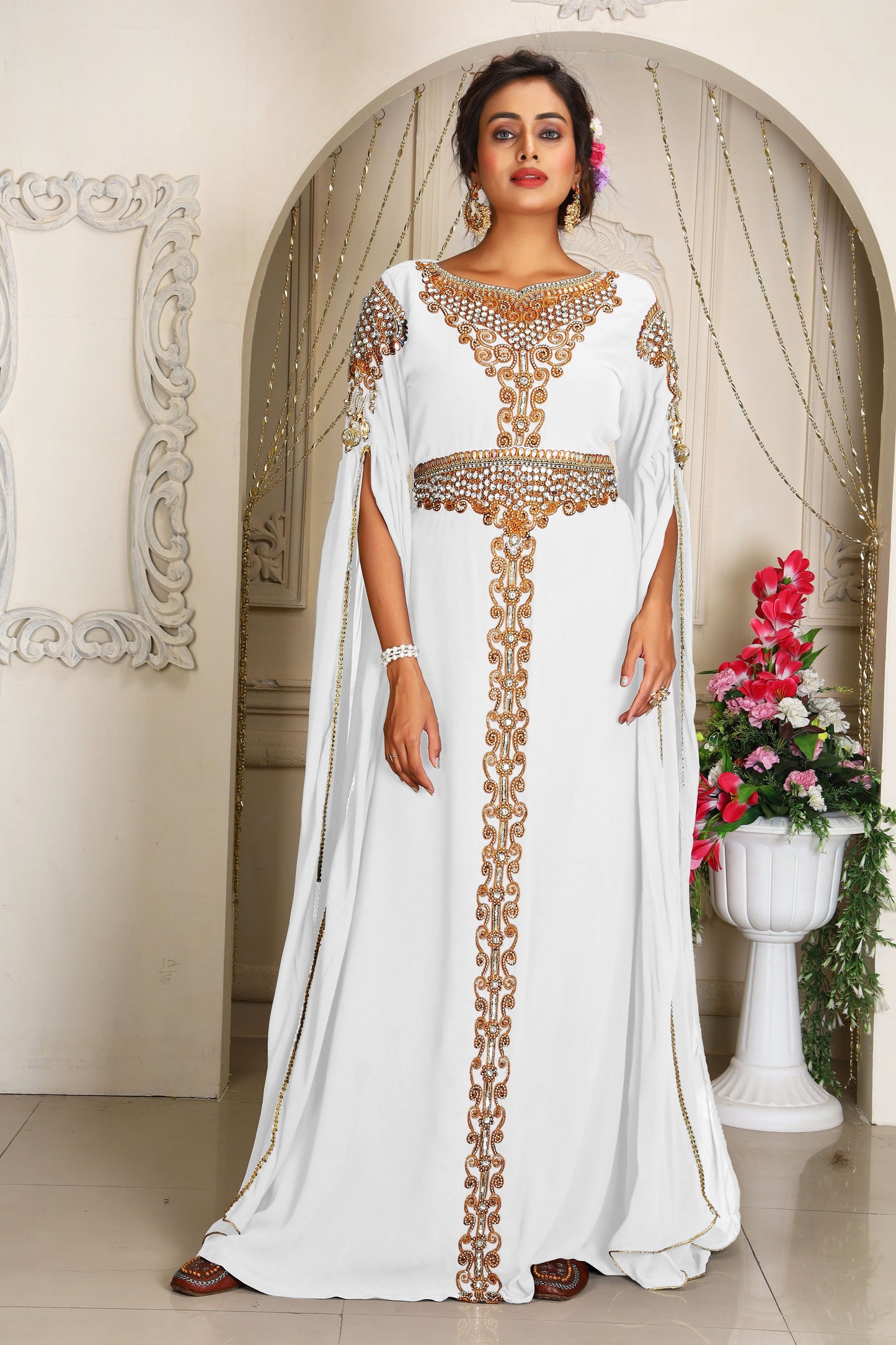 White Designer Kaftan