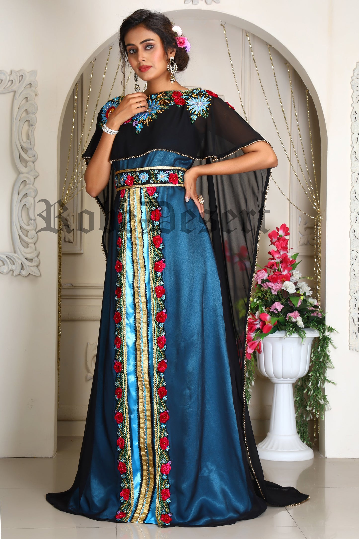 Arabic Morocco Embroidery Kaftan