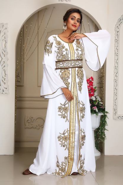 White Wedding Moroccan Caftan