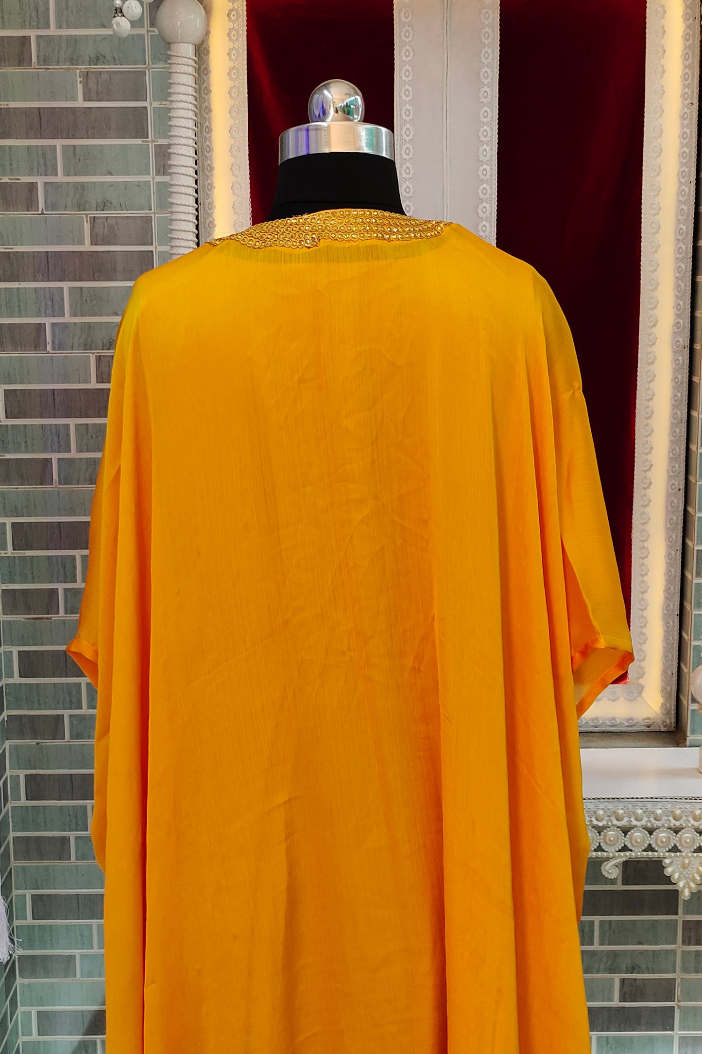 Islamic Embroidery Party Wear Wedding Kaftan