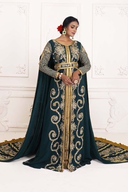 Hand Beaded Stunning & Eye catching Long Sleeve Caftan