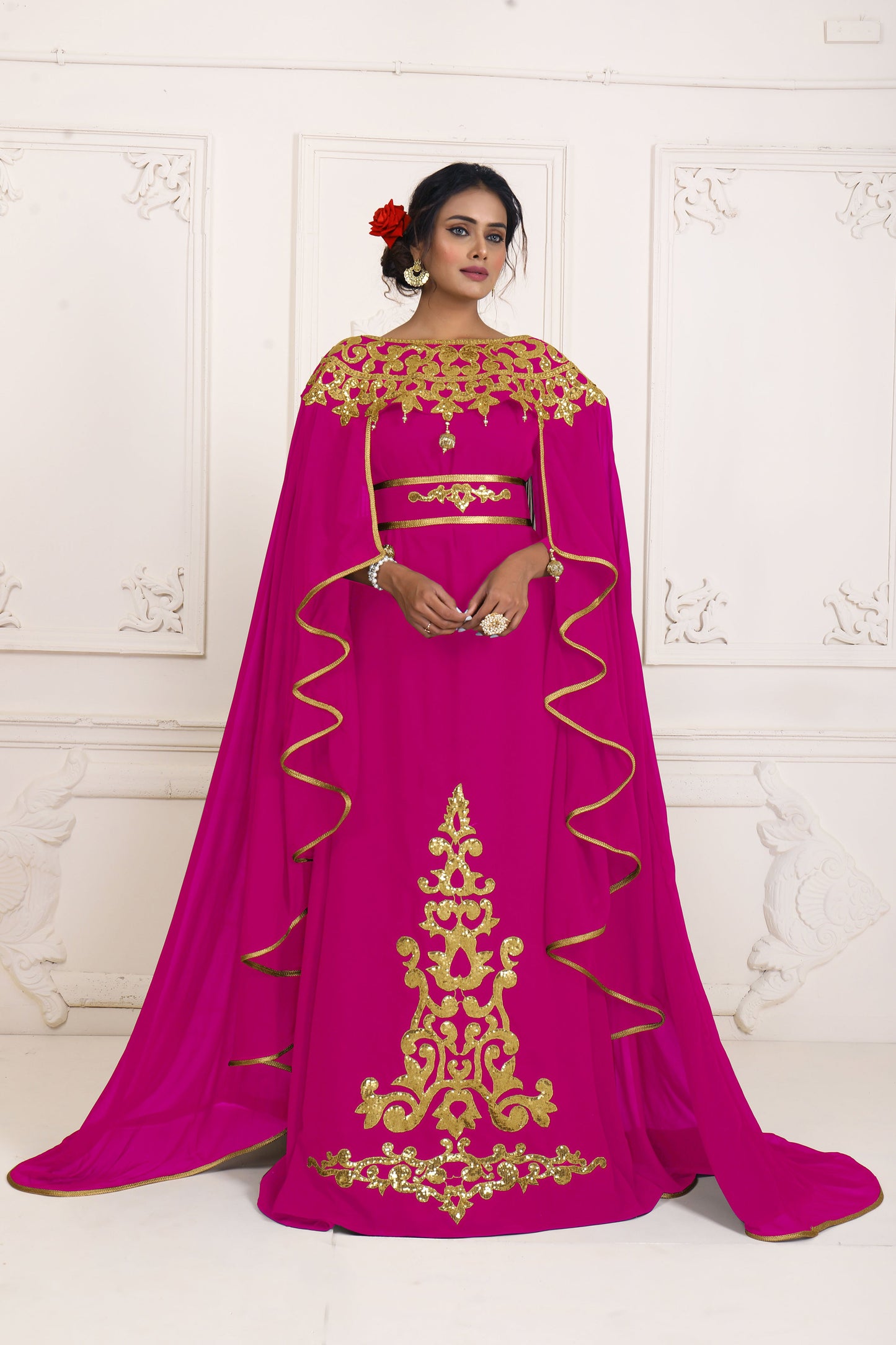 SALE!! Pink Embroidery Israeli Dress