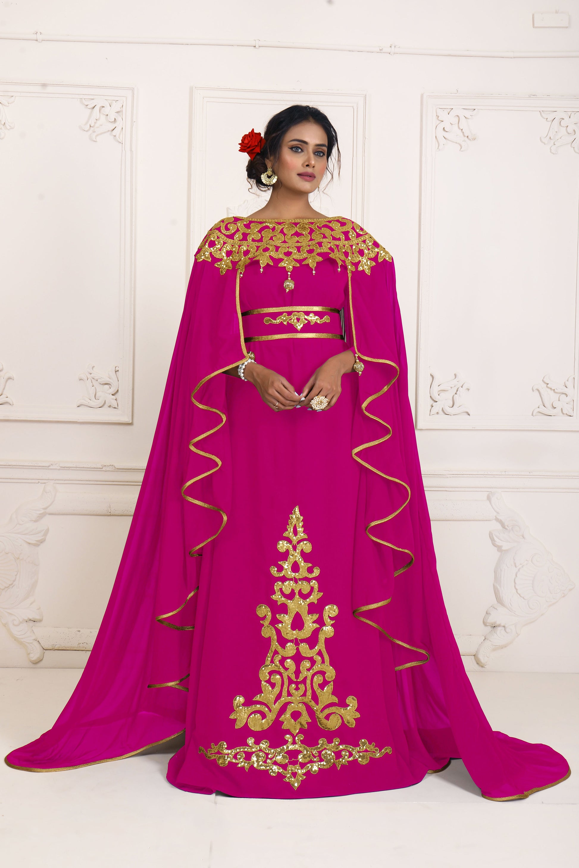 SALE!! Pink Embroidery Israeli Dress