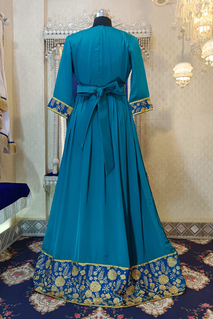Sea Green Designer Abaya