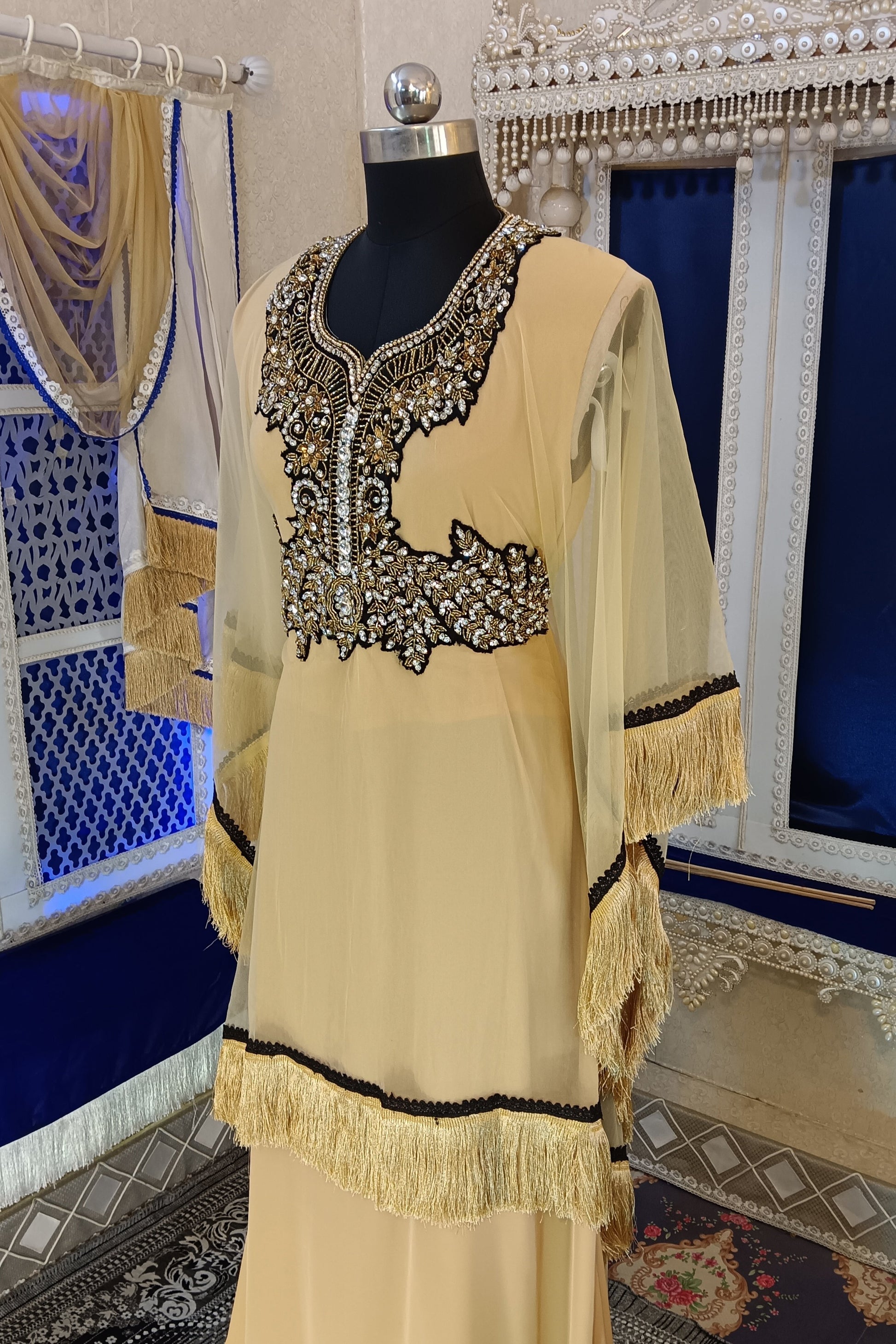 Beige Takchita Kaftan