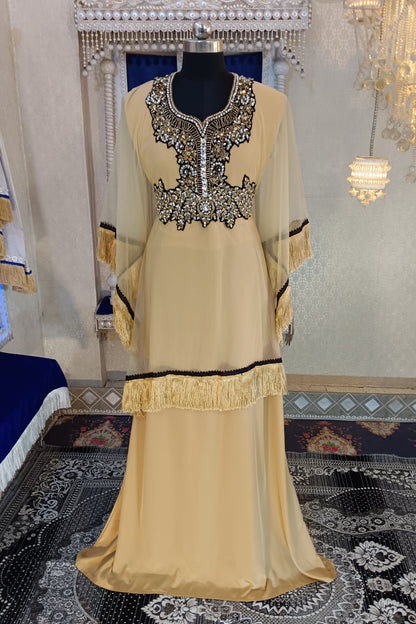Beige Designer Caftan