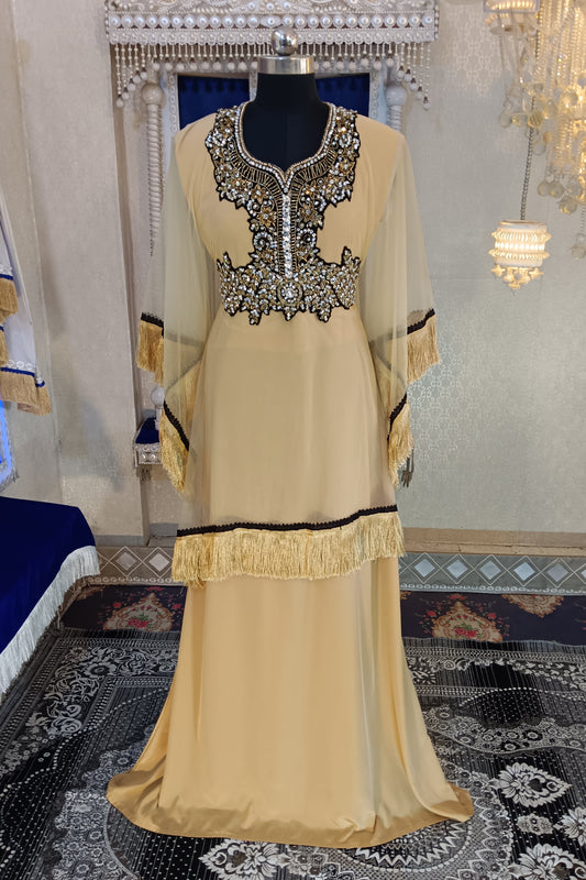 Beige Designer Caftan