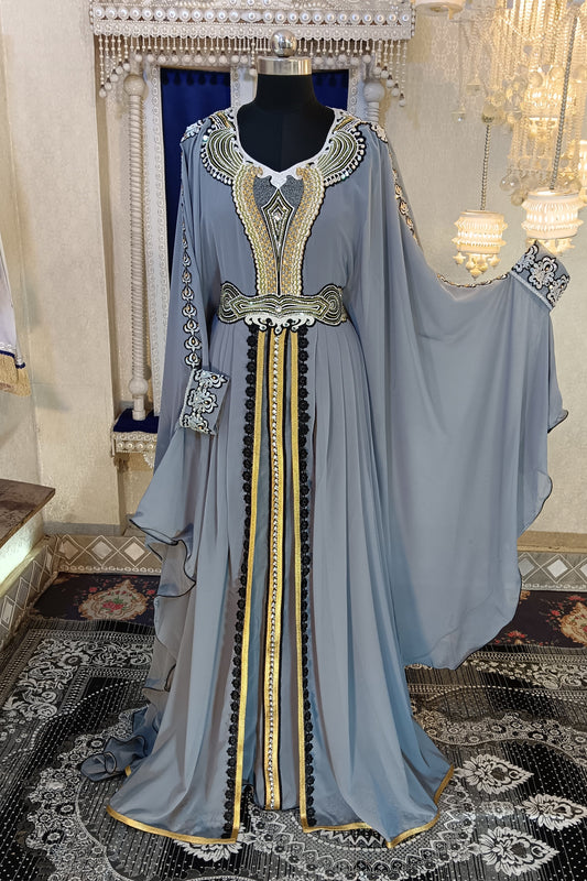Grey Moroccan Kaftan