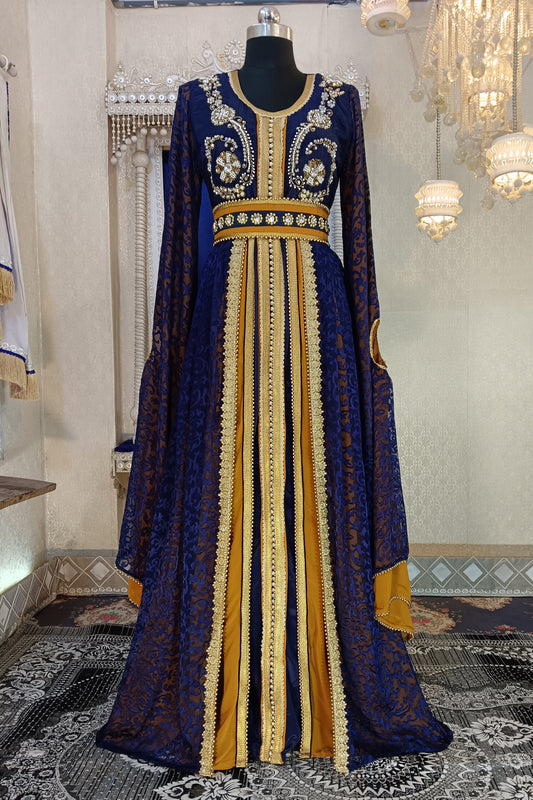 Mustard Wedding Kaftan