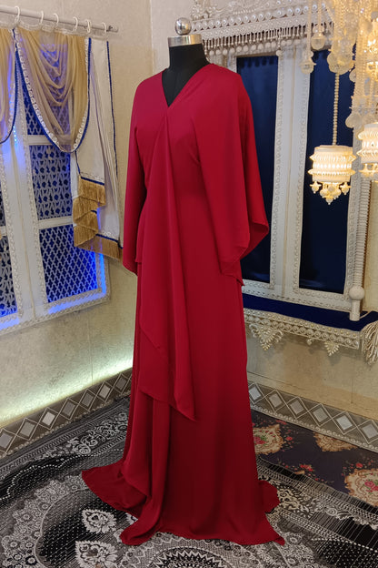 Maroon Israeli Wedding Caftan