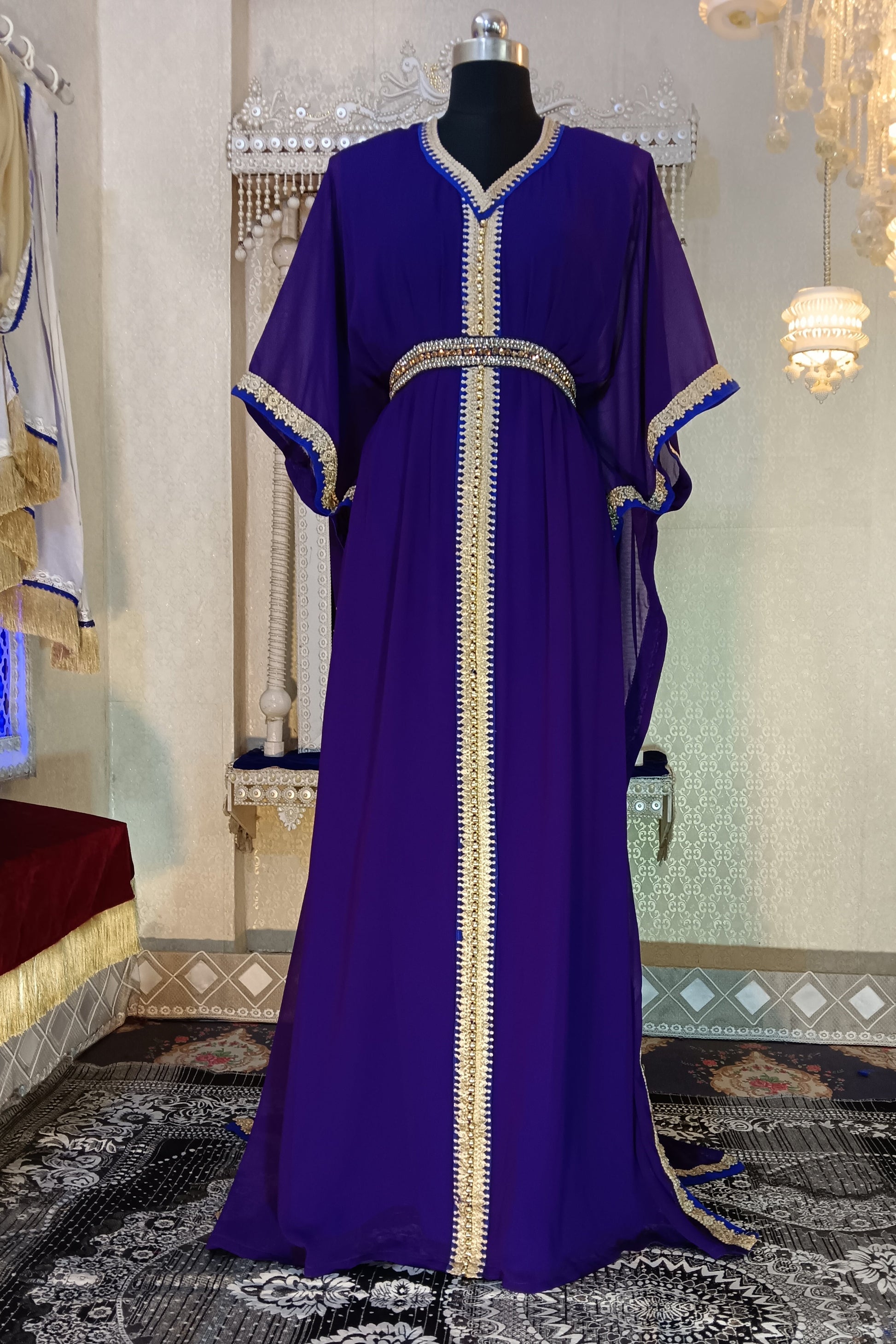 Blue Designer Arabic Kaftan