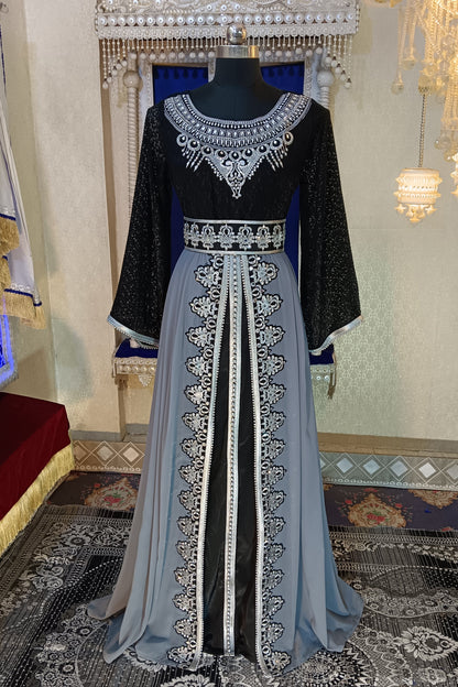 Grey Moroccan Kaftan