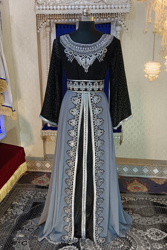 Grey Moroccan Kaftan