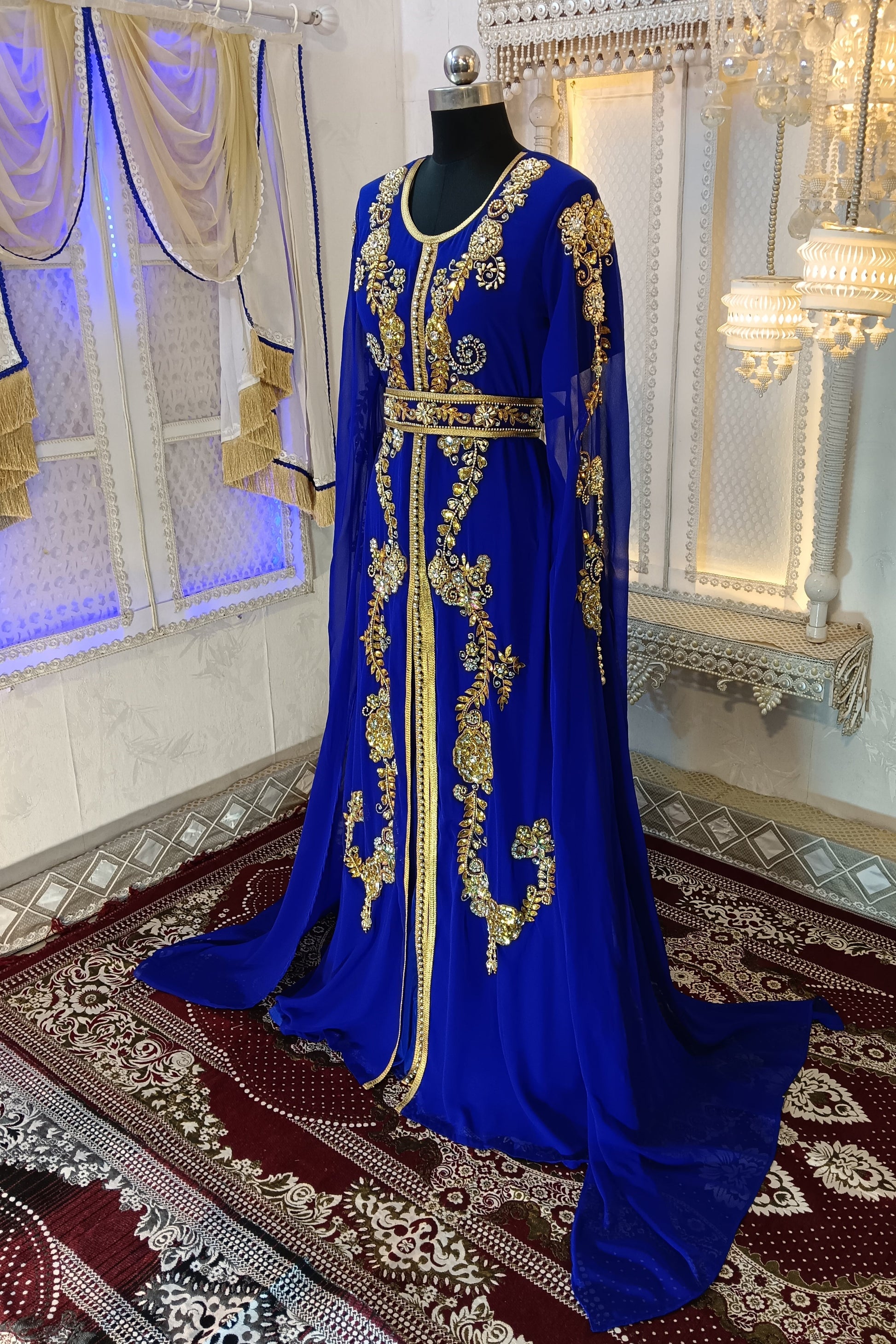 Royal Blue Wedding Kaftan