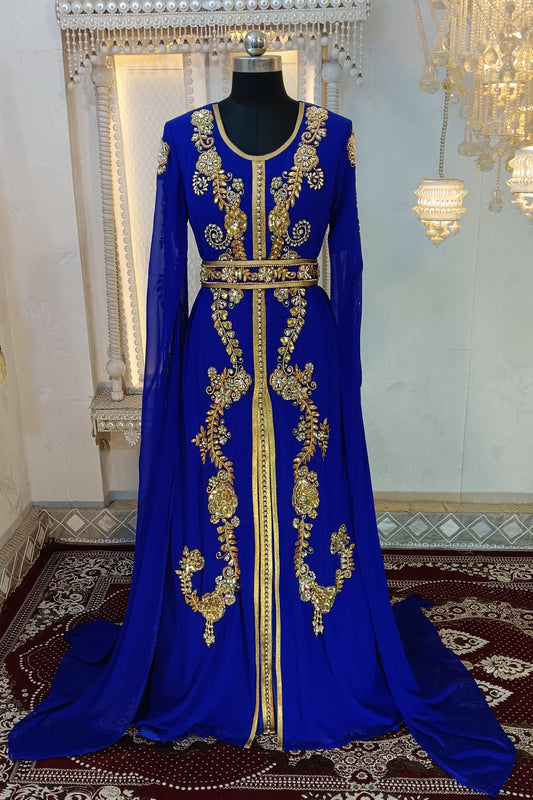 Royal Blue Designer Kaftan