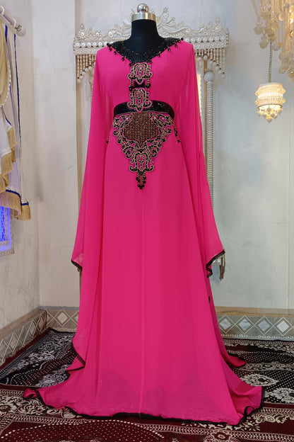 Gulal Pink Designer Caftan Dress