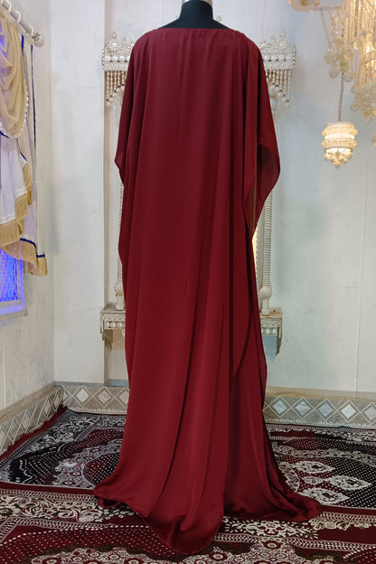 Brown Islamic Stylish Designer Takchita Kaftan
