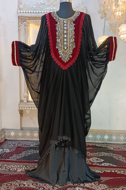 Maroon Party Designer Kaftan