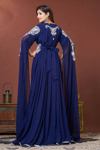 Navy Blue Designer Kaftan
