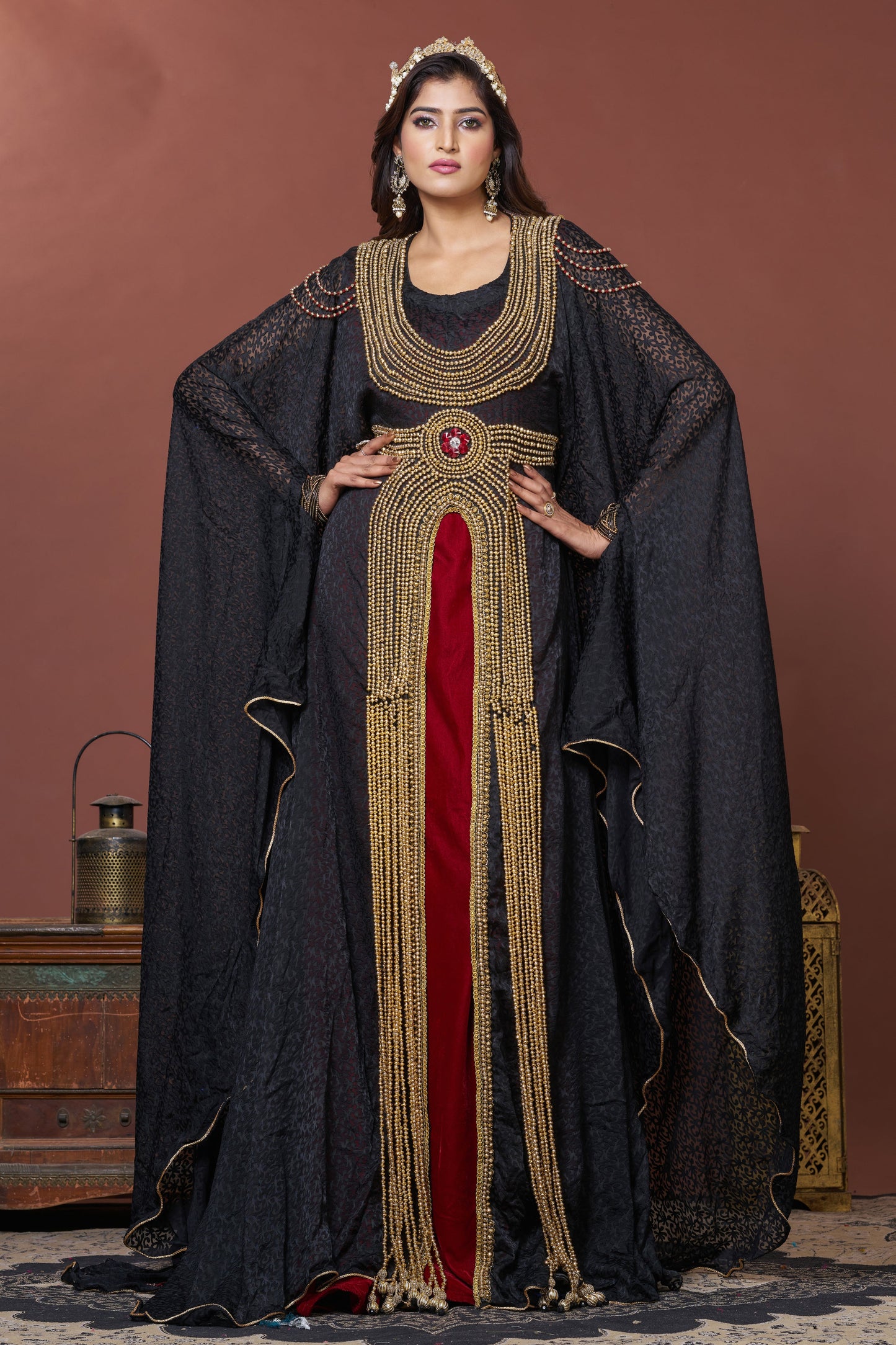 Black Evening Kaftan