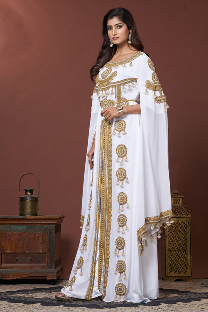 White Wedding Kaftan