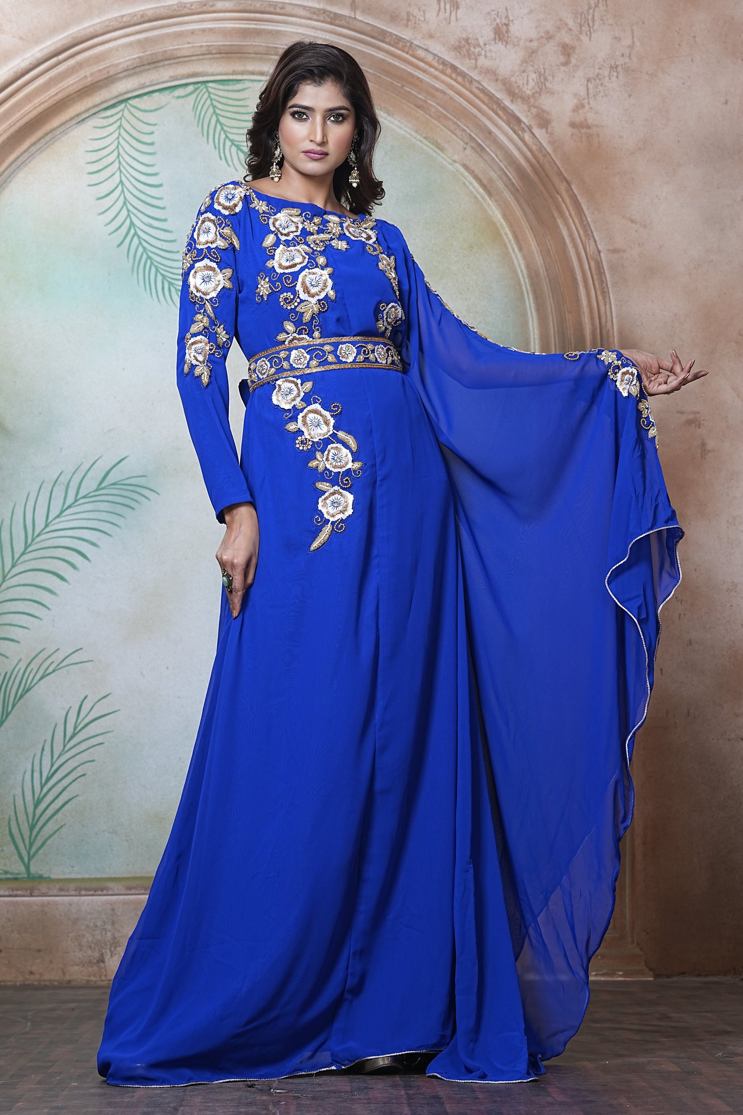 Blue Wedding Designer Kaftan