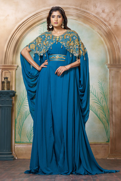 Sea Green Party Caftan