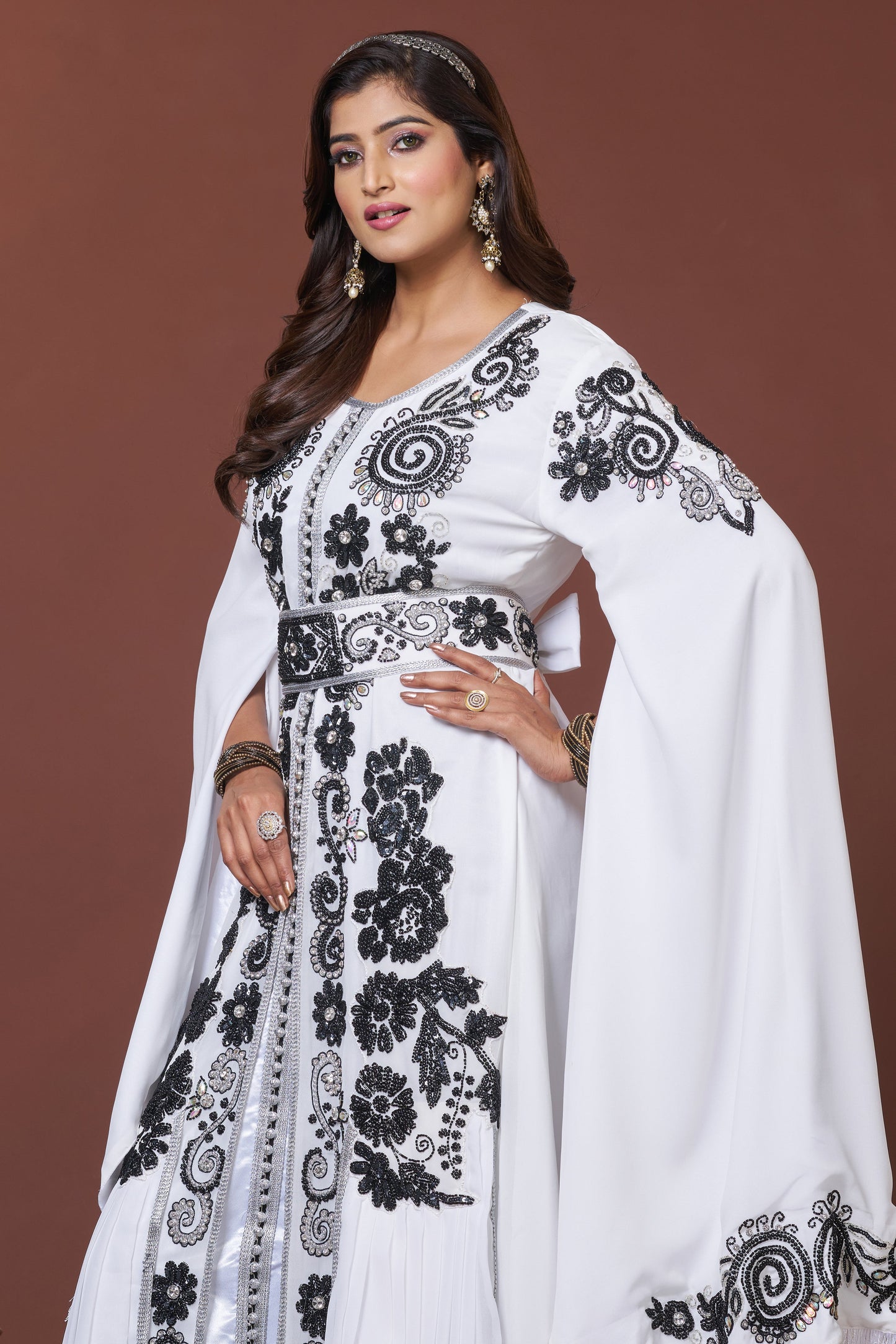 White Wedding Kaftan