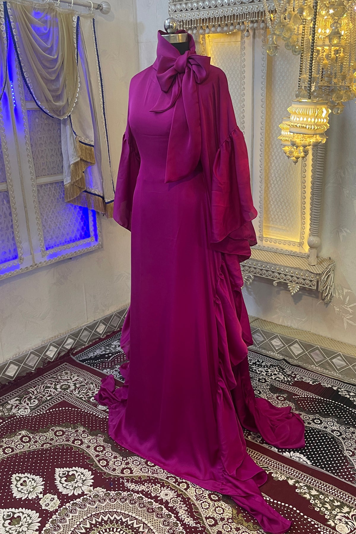 Pink Partywear Kaftan