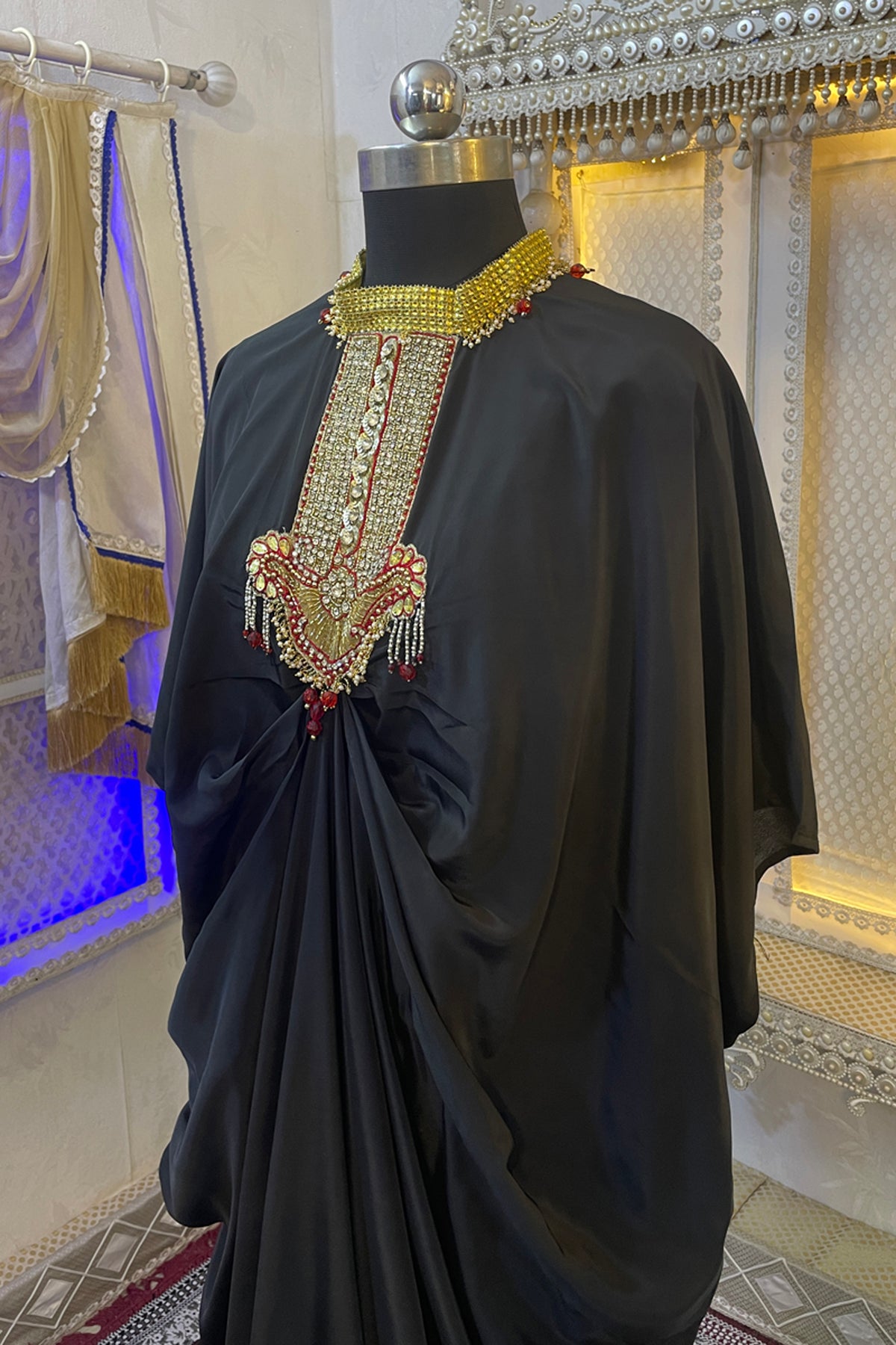 Black Designer Islamic Takchita Kaftan