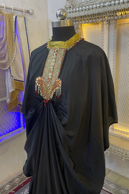 Black Designer Islamic Takchita Kaftan