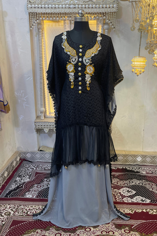 Black Moroccan Kaftan