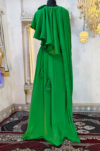 Green Islamic Evening PartyWear Kaftan