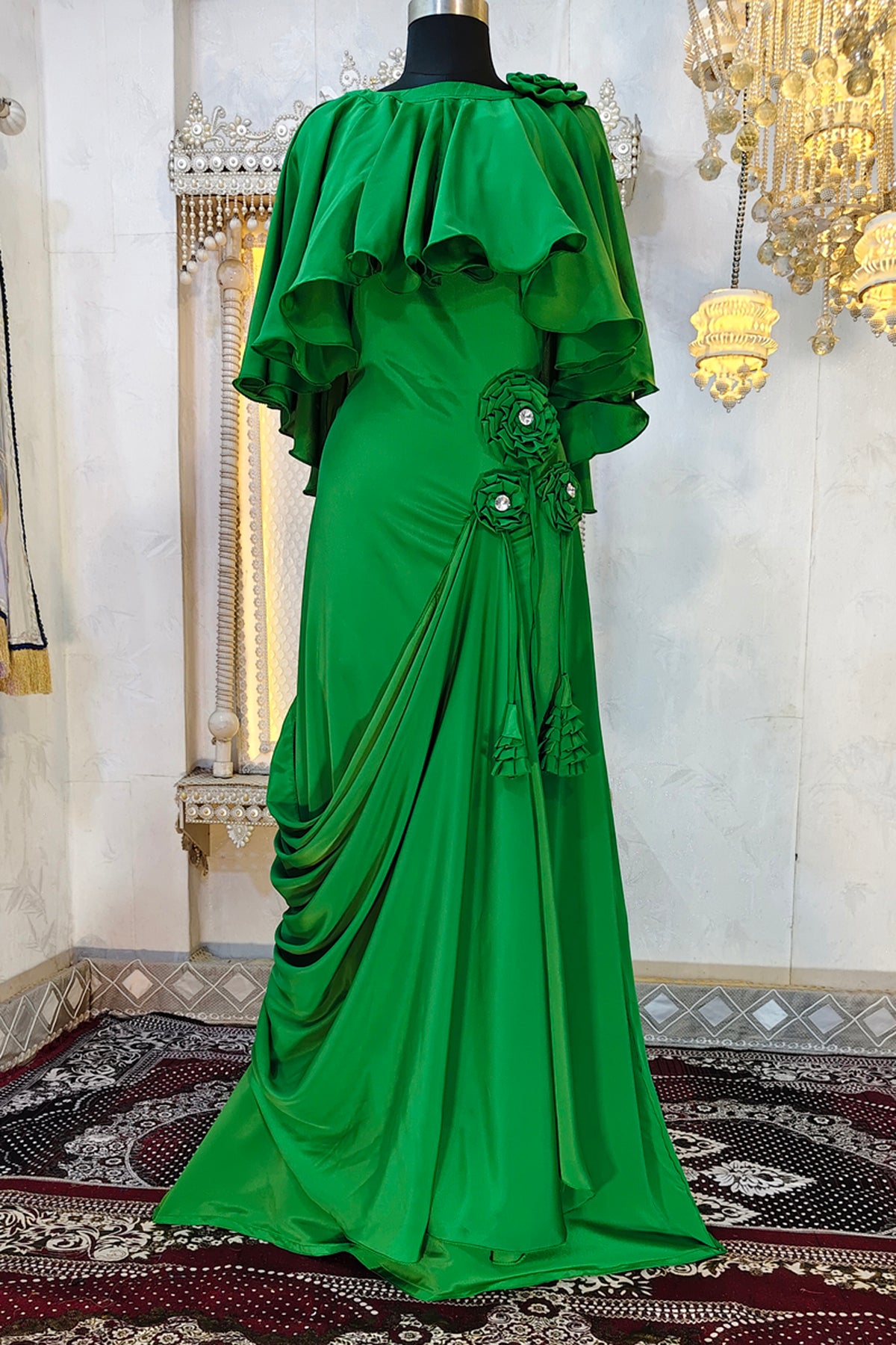 Green Muslim Kaftan
