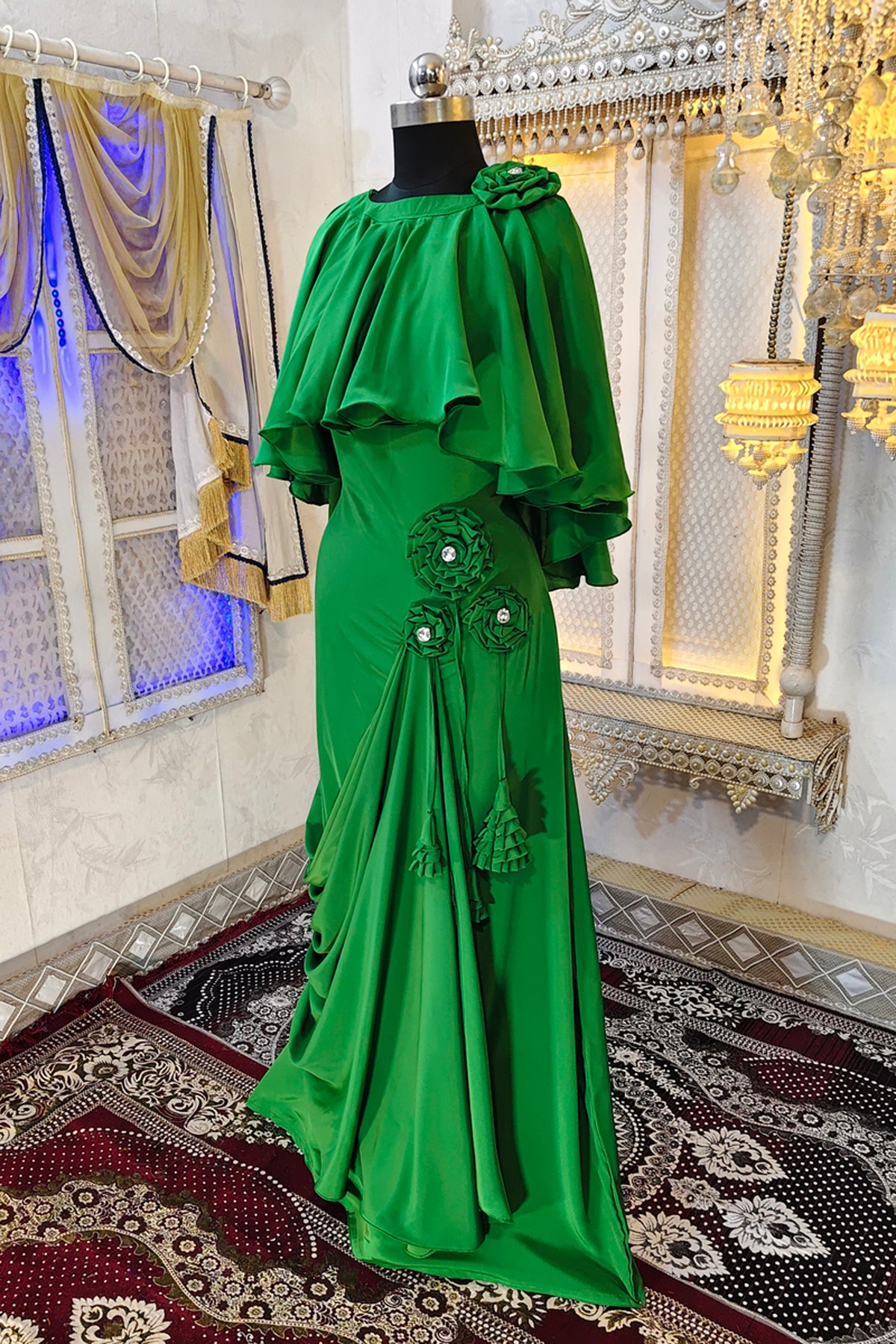 Green Islamic Kaftan