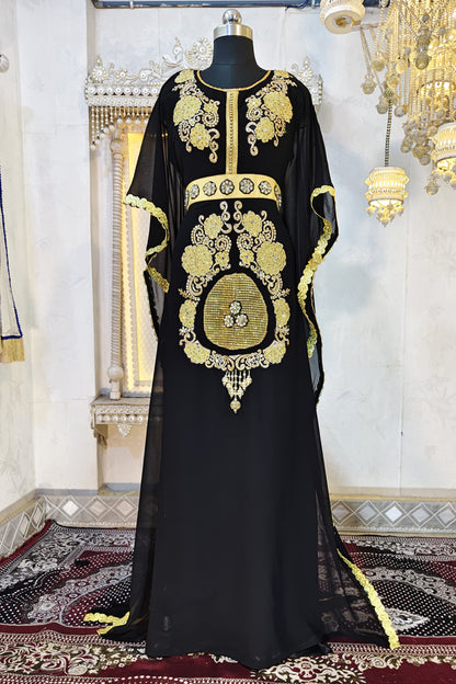 Black Wedding Caftan