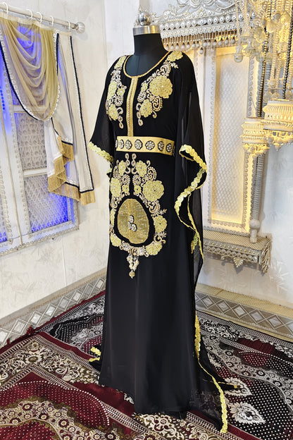 Black Partywear Kaftan
