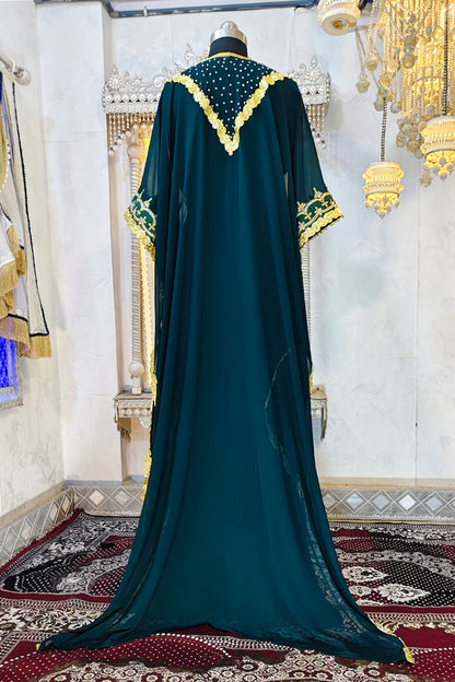 Bottle Green Moroccan Kaftan