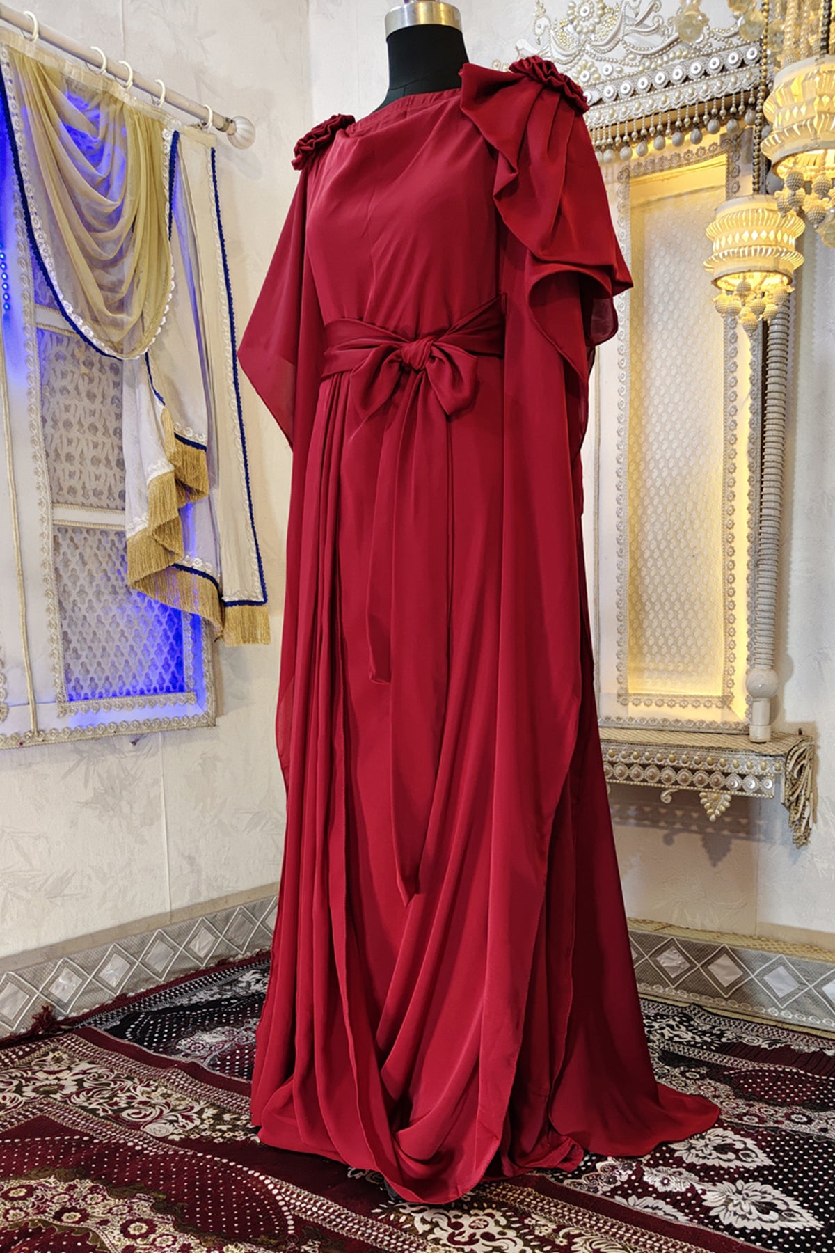 Maroon Party Gown