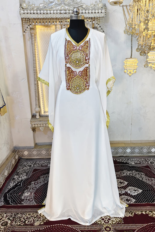 White Designer Caftan