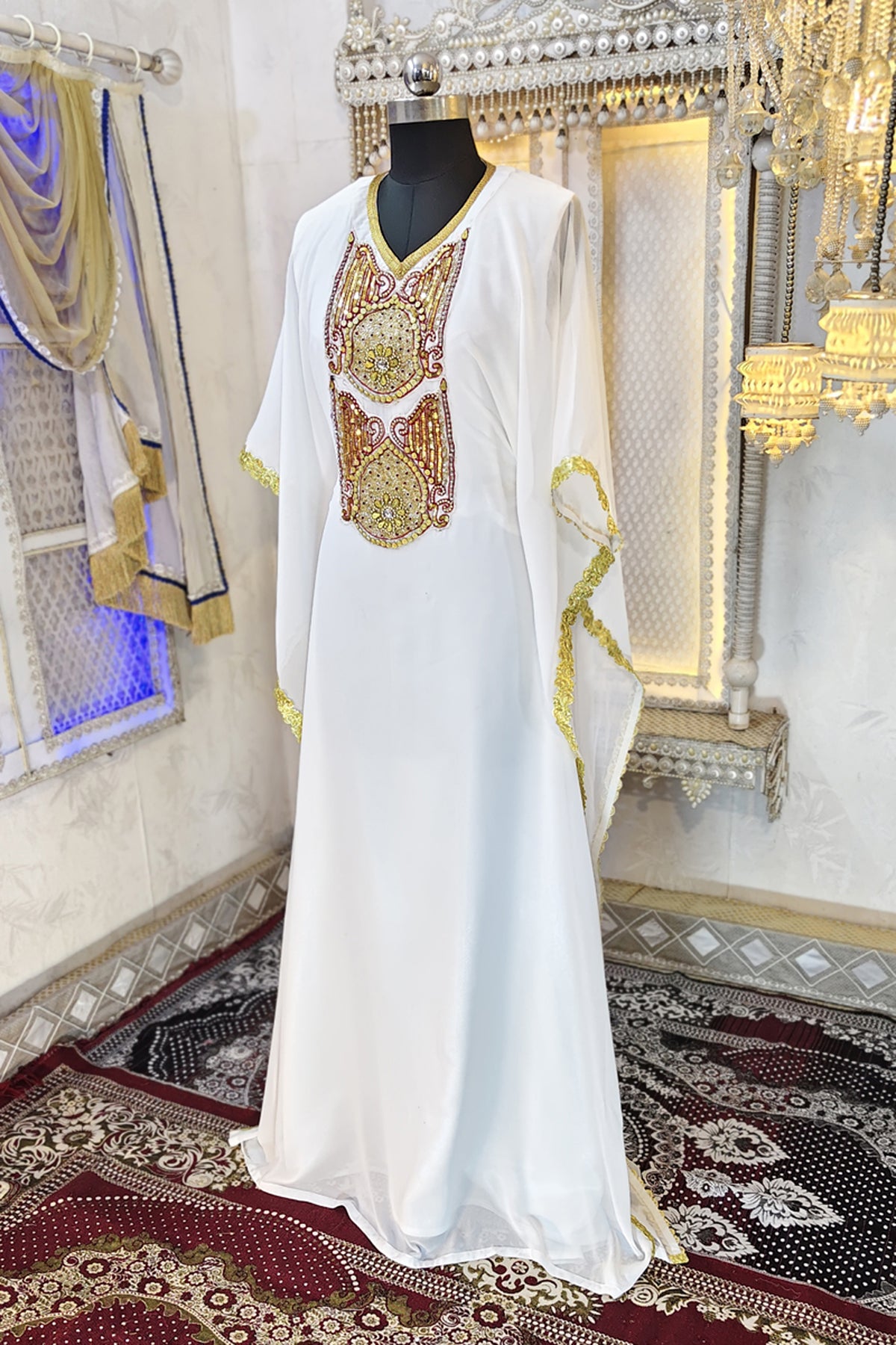 White Wedding Caftan