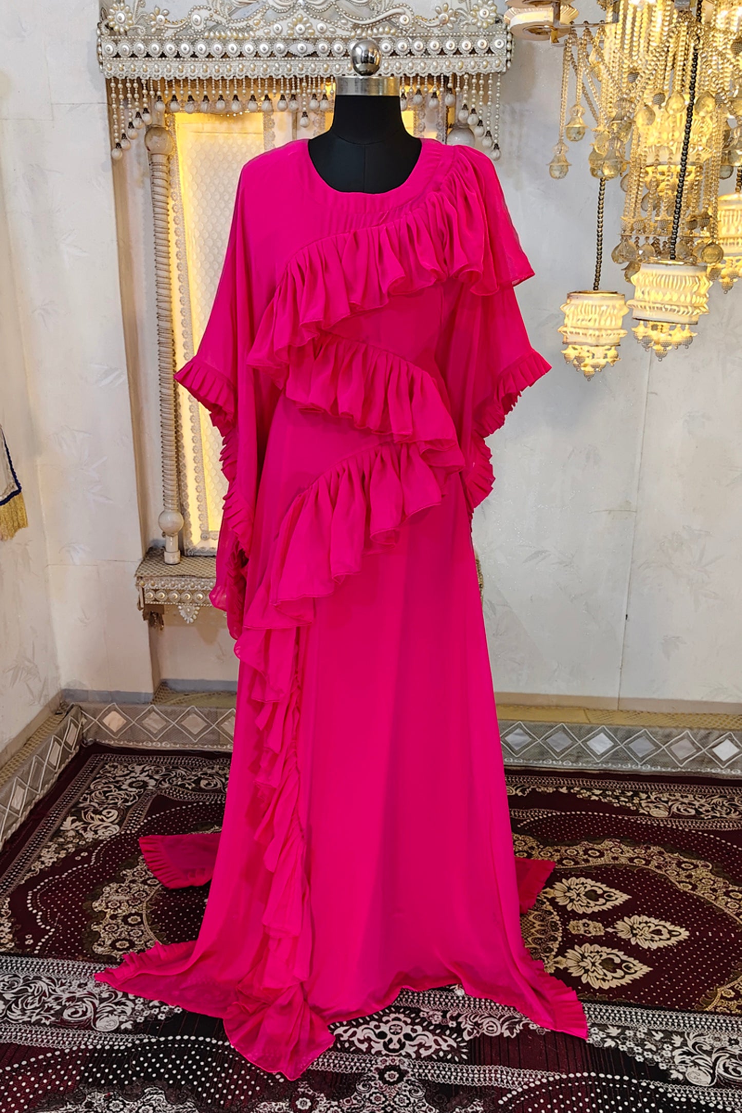 Pink Dubai  Kaftan