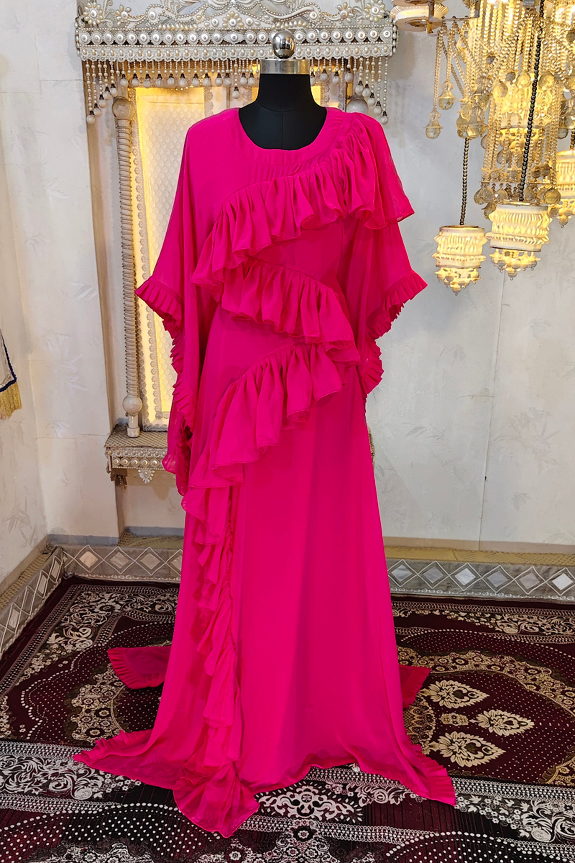 Pink Dubai  Kaftan