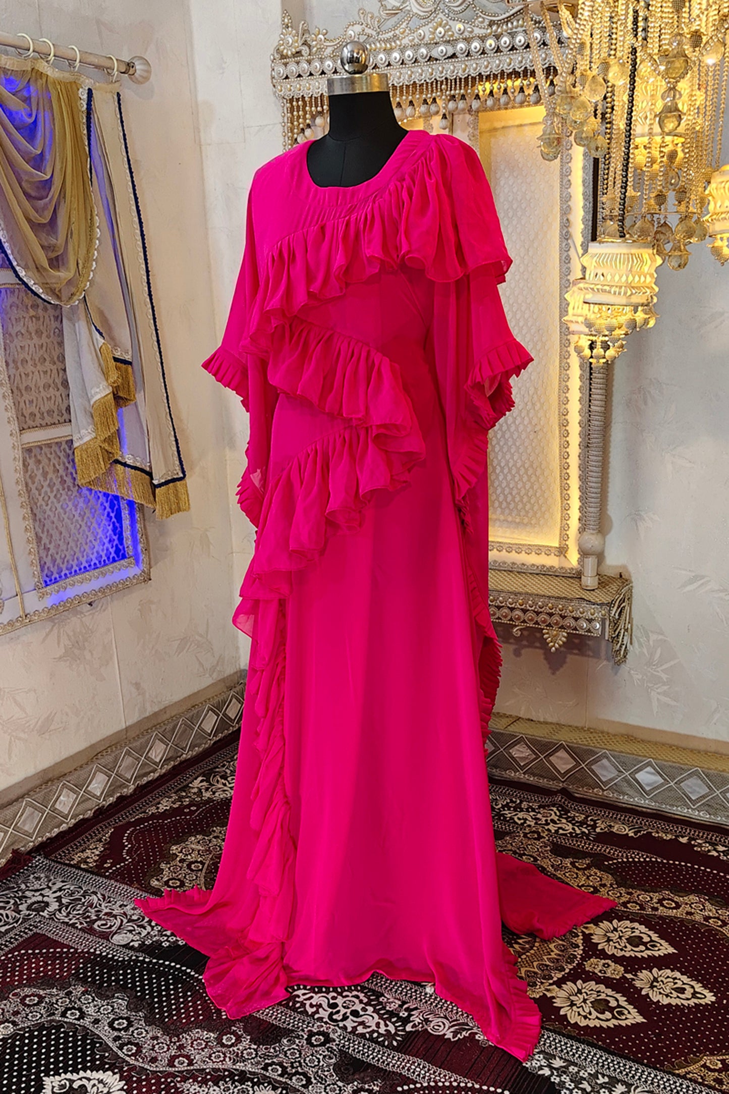 Pink Evening Kaftan