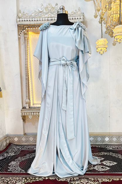 Grey Dubai Style Kaftan