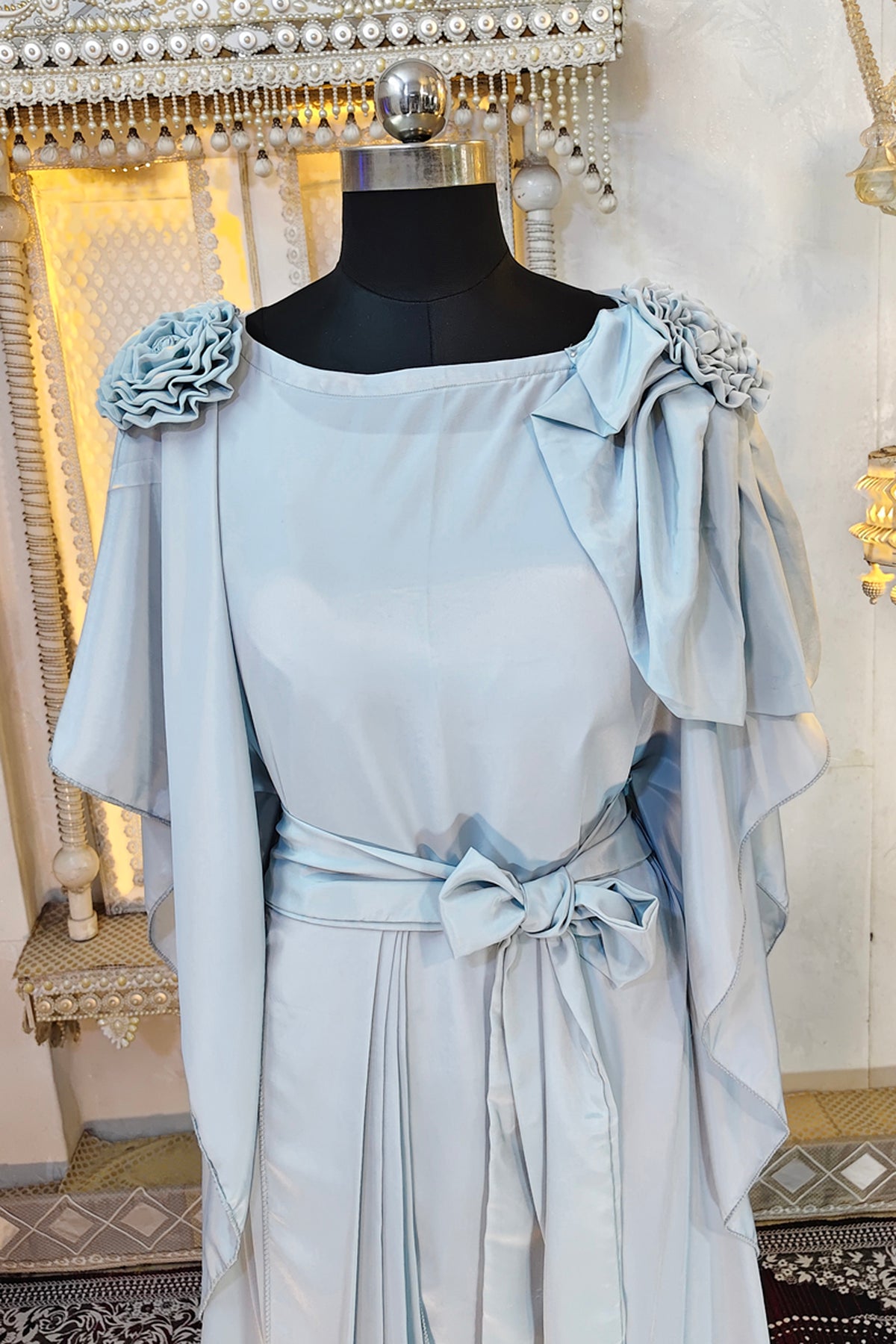 Grey Designer Luxury Dubai Style Kaftan